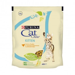 Сухой корм для котят Purina Cat Chow, домашняя птица, пакет, 400 г
